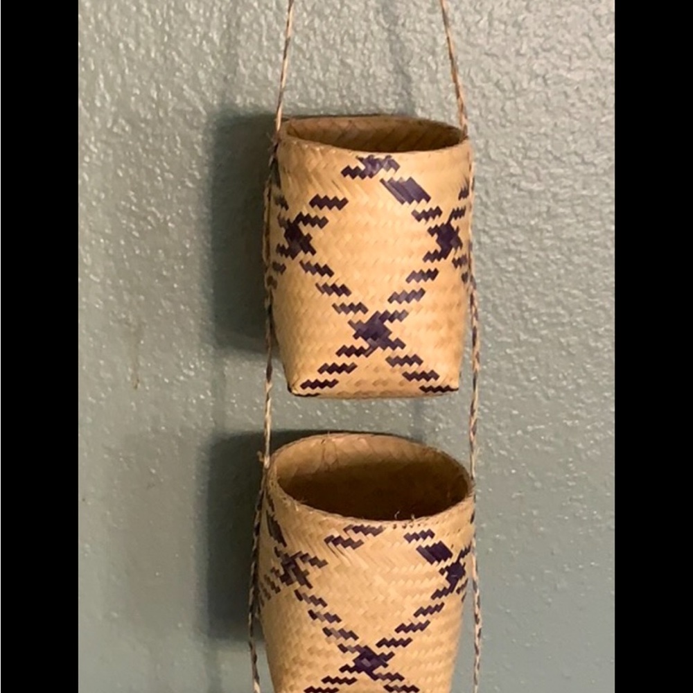 Wicker, 3 Tier Hanging Baskets - Picture 2 of 6